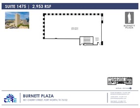 801 Cherry St, Fort Worth, TX en alquiler Plano de la planta- Imagen 1 de 1