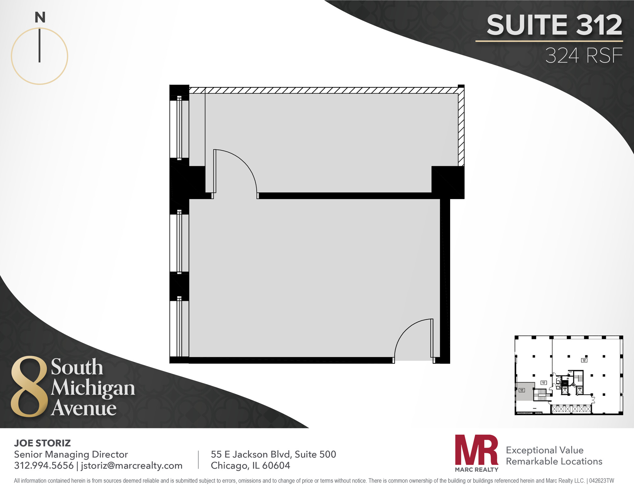 8 S Michigan Ave, Chicago, IL en alquiler Plano de la planta- Imagen 1 de 5