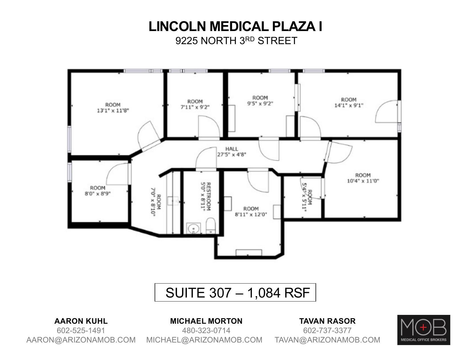 9225 N 3rd St, Phoenix, AZ en alquiler Plano de la planta- Imagen 1 de 1