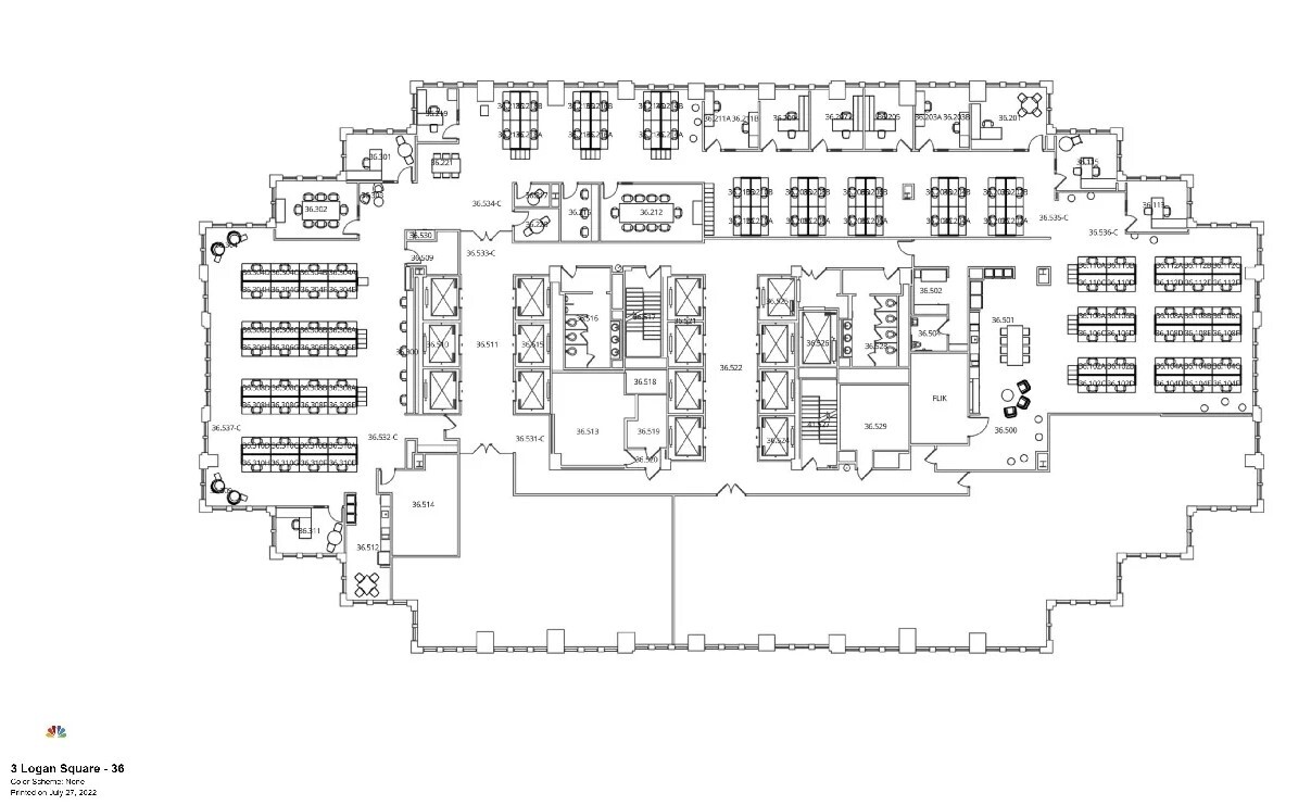 1717 Arch St, Philadelphia, PA en alquiler Plano de la planta- Imagen 1 de 1