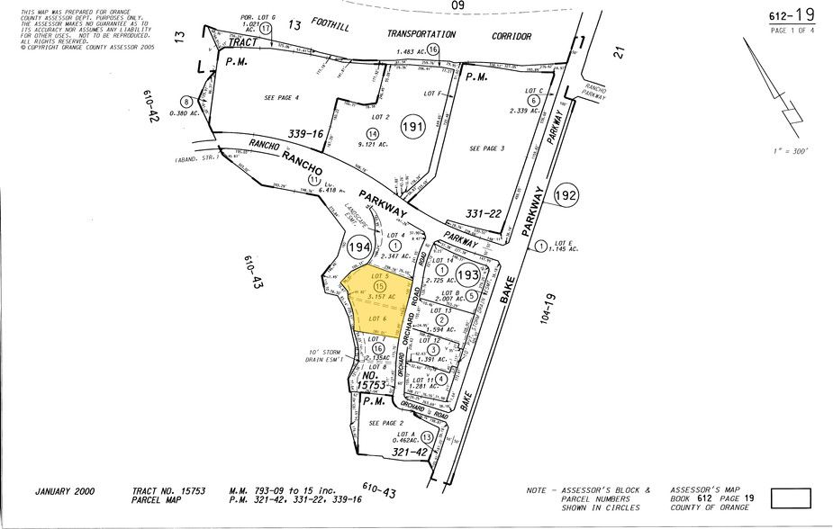 26475 Rancho Pky S, Lake Forest, CA en venta - Plano de solar - Imagen 2 de 3