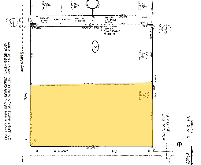 2055 Sanyo Ave, San Diego, CA en alquiler - Plano de solar - Imagen 2 de 7