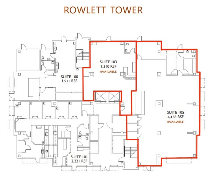 3705 Lakeview Pkwy, Rowlett, TX en alquiler - Plano de la planta - Imagen 2 de 2