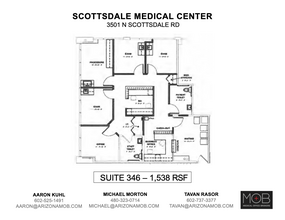 3501 N Scottsdale Rd, Scottsdale, AZ en alquiler Plano de la planta- Imagen 1 de 1