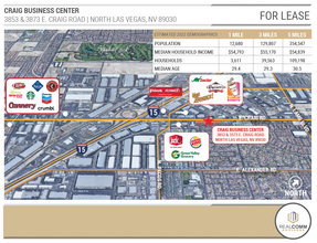 3853 E Craig Rd, North Las Vegas, NV - vista aérea  vista de mapa