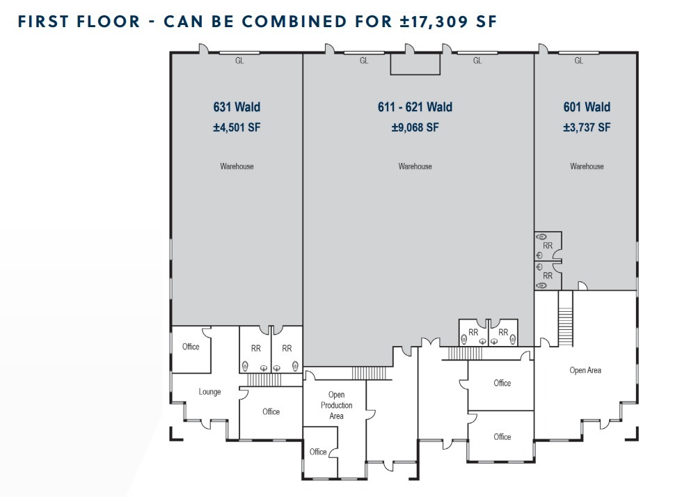 641-671 Wald, Irvine, CA en alquiler Plano de la planta- Imagen 1 de 2