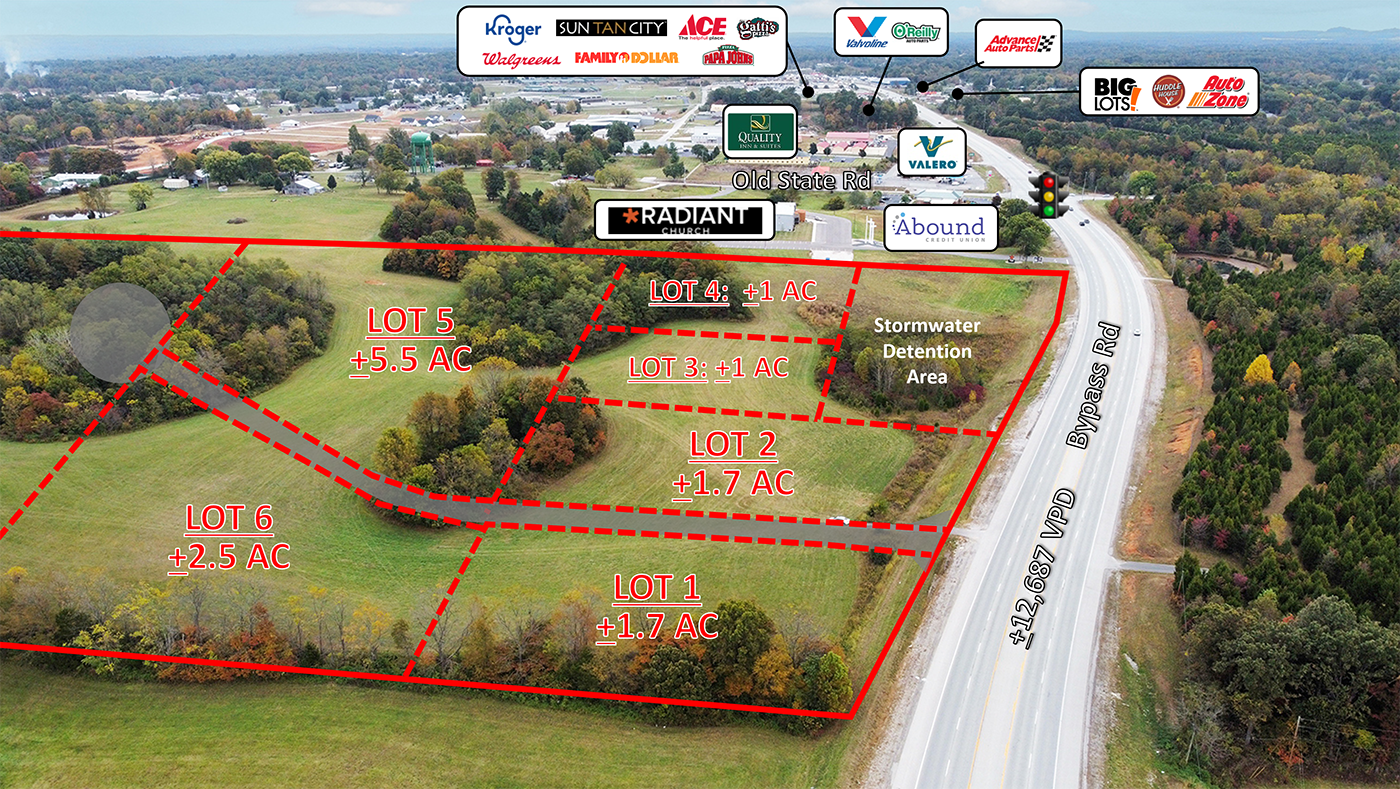 1600 Bypass Rd, Brandenburg, KY en venta Vista aérea- Imagen 1 de 5