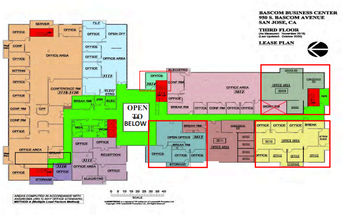 950 S Bascom Ave, San Jose, CA en alquiler Plano de la planta- Imagen 1 de 1