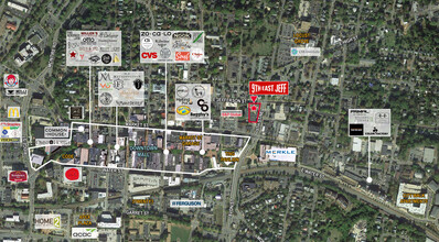 818 E Jefferson St, Charlottesville, VA - vista aérea  vista de mapa