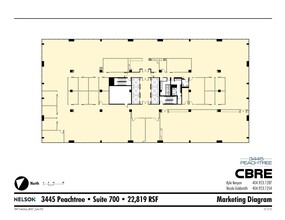 3445 Peachtree Rd NE, Atlanta, GA en alquiler Plano de la planta- Imagen 1 de 1