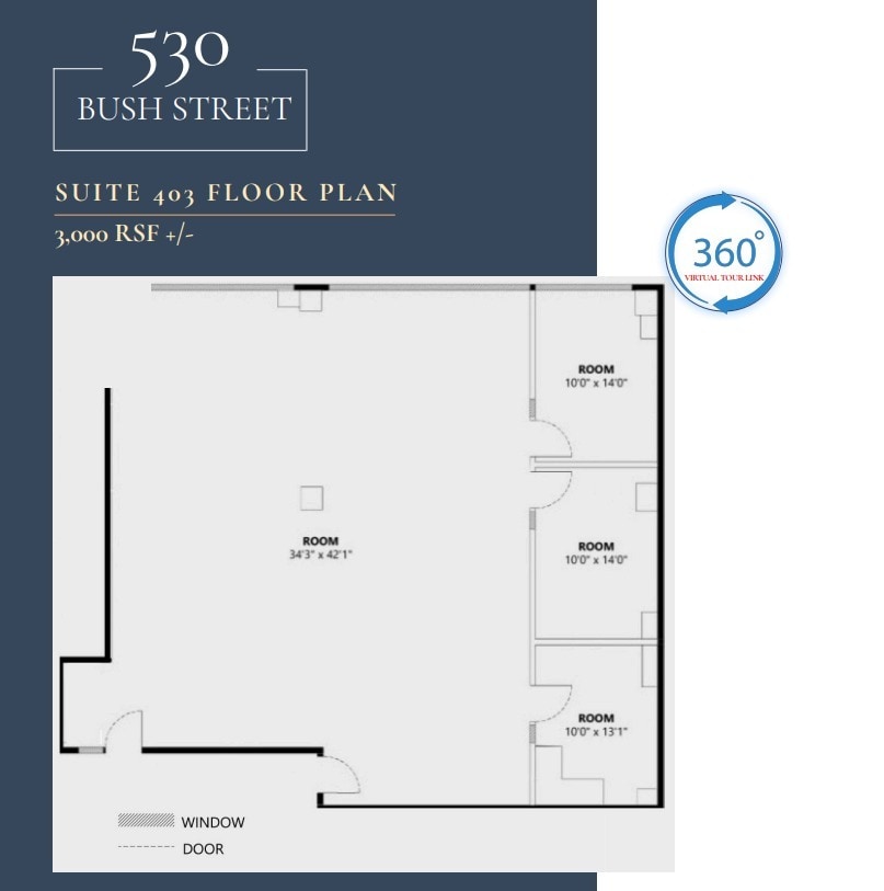 530 Bush St, San Francisco, CA en alquiler Plano de la planta- Imagen 1 de 1