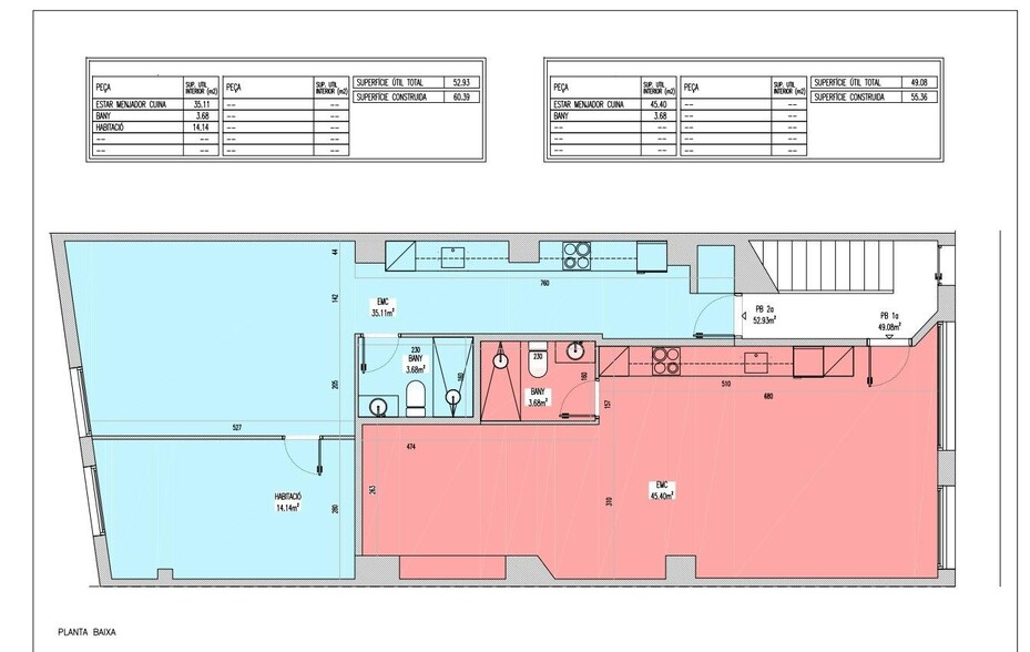 Edificio residencial en Santa Coloma De Gramenet, Barcelona en venta - Plano de planta tipo - Imagen 2 de 16