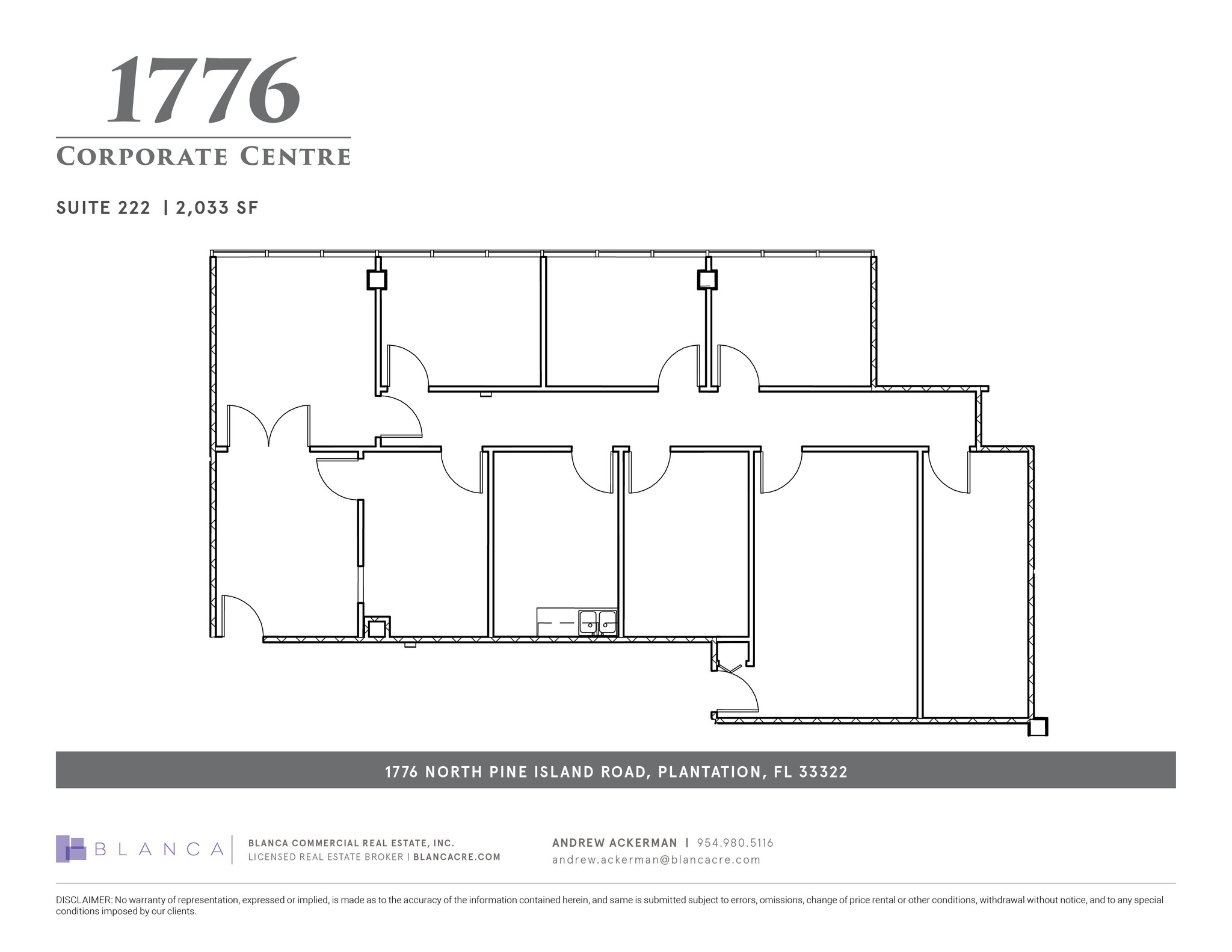 1776 N Pine Island Rd, Plantation, FL en alquiler Plano de la planta- Imagen 1 de 1