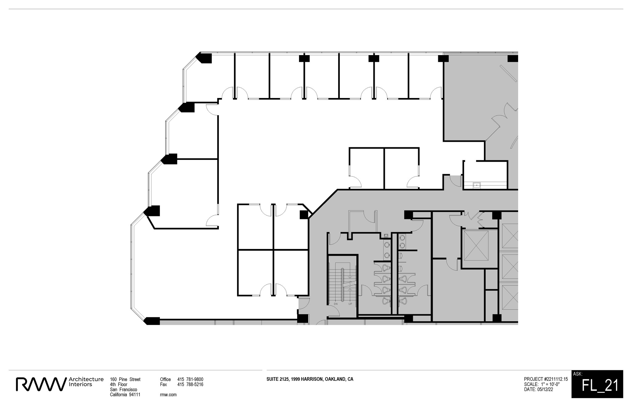 1999 Harrison St, Oakland, CA en alquiler Plano de la planta- Imagen 1 de 1