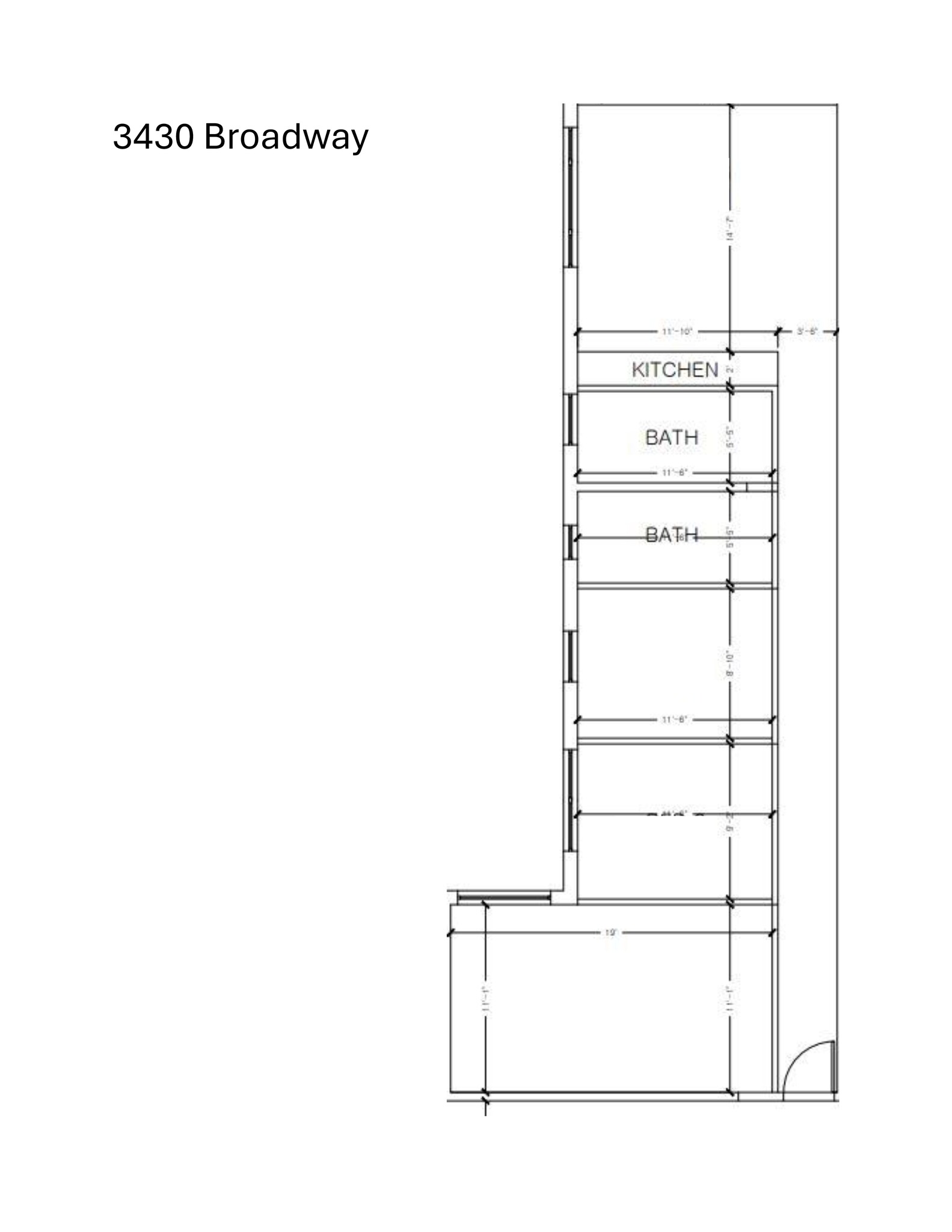 3430-3438 Broadway, New York, NY en alquiler Plano del sitio- Imagen 1 de 1