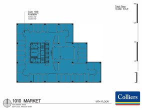 1010 Market St, Saint Louis, MO en alquiler Plano de la planta- Imagen 1 de 1