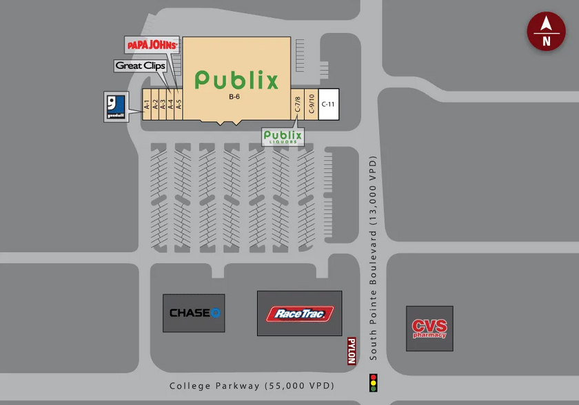 5995-5999 S Pointe Blvd, Fort Myers, FL en alquiler - Plano del sitio - Imagen 2 de 7