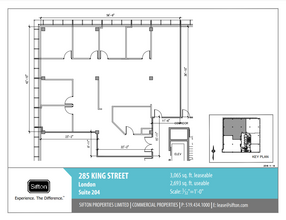 285 King St, London, ON en alquiler Plano de la planta- Imagen 1 de 1