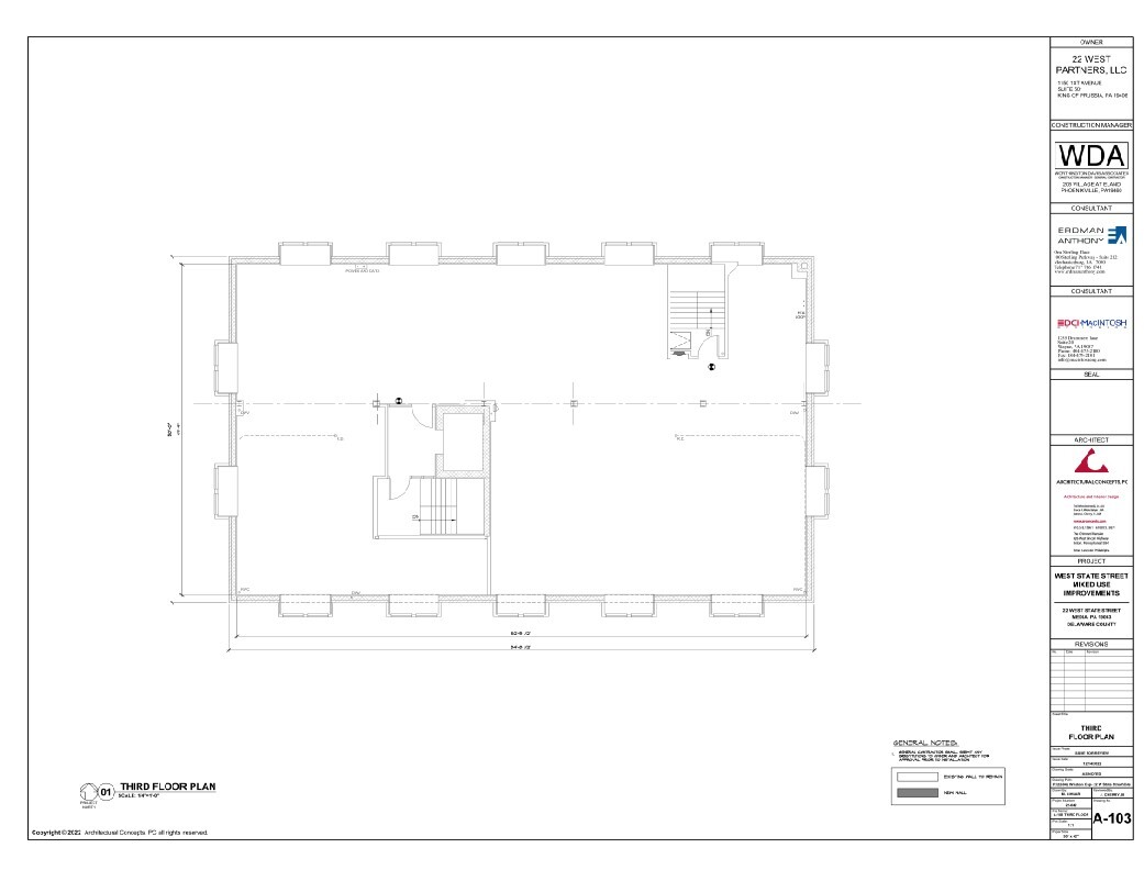 22 W State St, Media, PA en alquiler Plano de la planta- Imagen 1 de 1