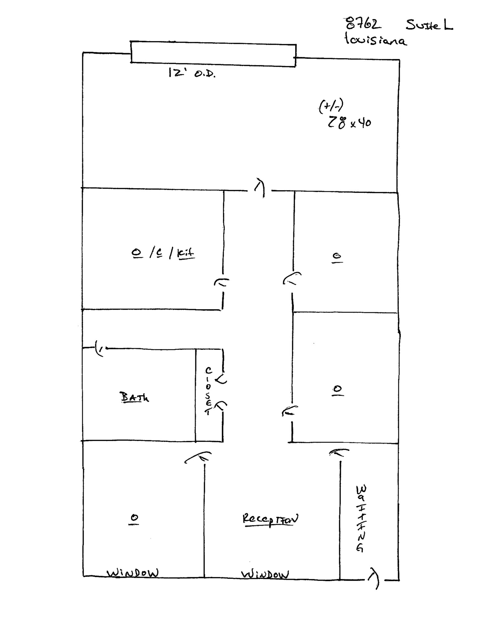 8762 Louisiana St, Merrillville, IN en alquiler Plano del sitio- Imagen 1 de 1