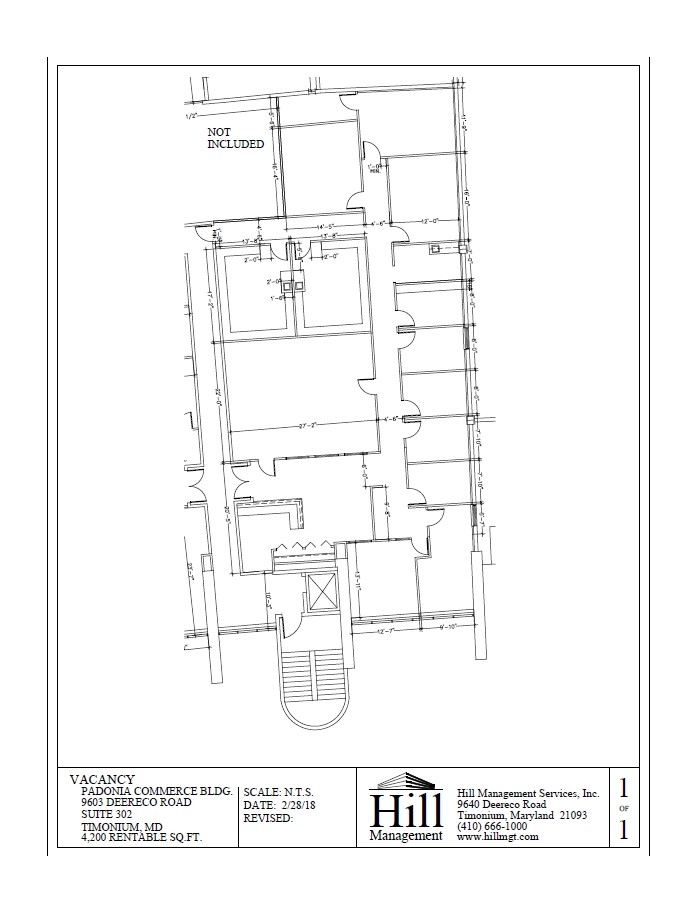 9603 Deereco Rd, Timonium, MD en alquiler Plano de la planta- Imagen 1 de 1