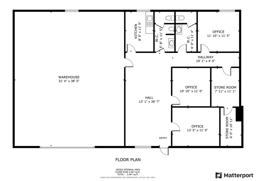 1724 C Northside Industrial, Columbus, GA en alquiler - Plano de la planta - Imagen 1 de 1