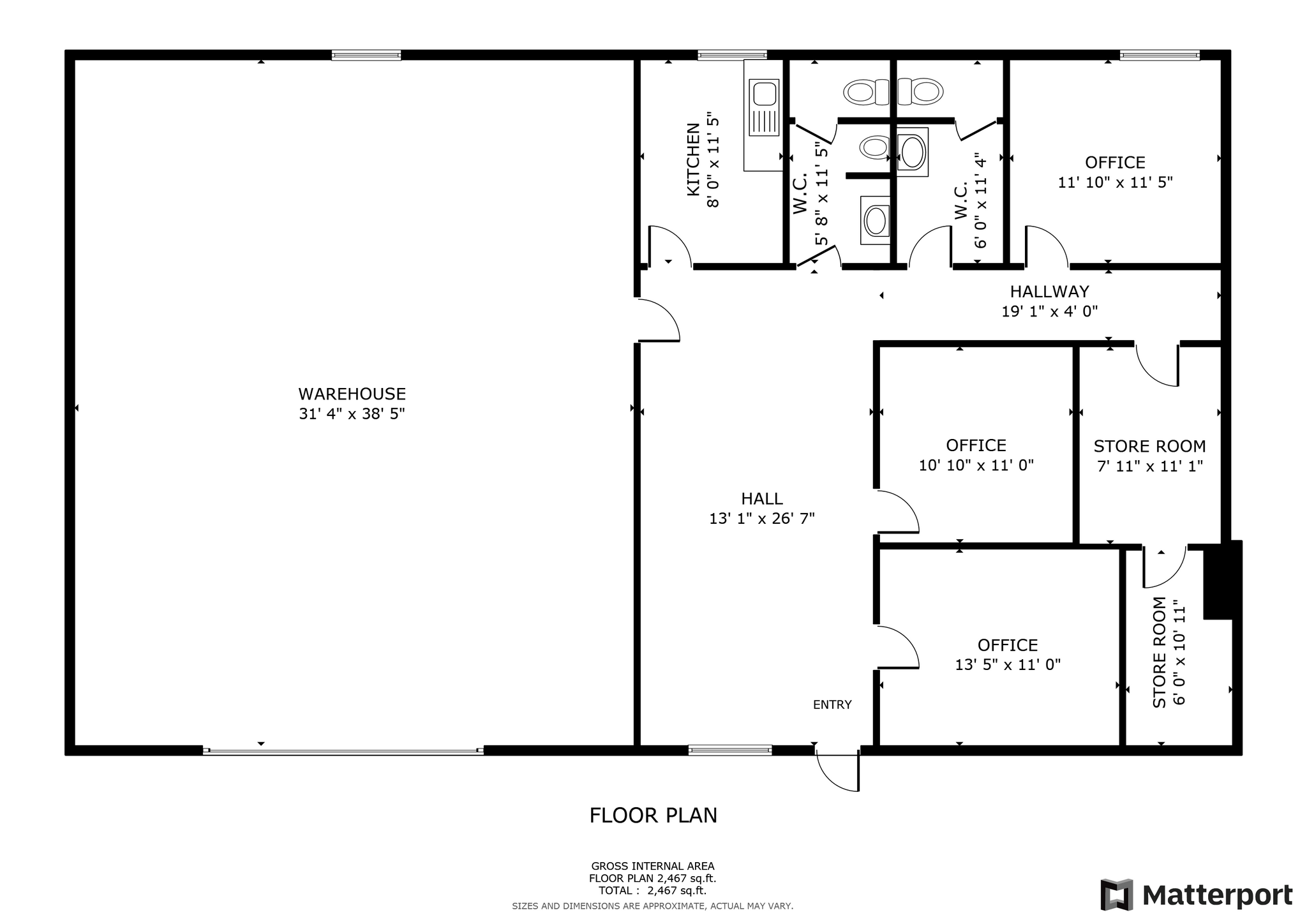 1724 C Northside Industrial, Columbus, GA en alquiler Plano de la planta- Imagen 1 de 2