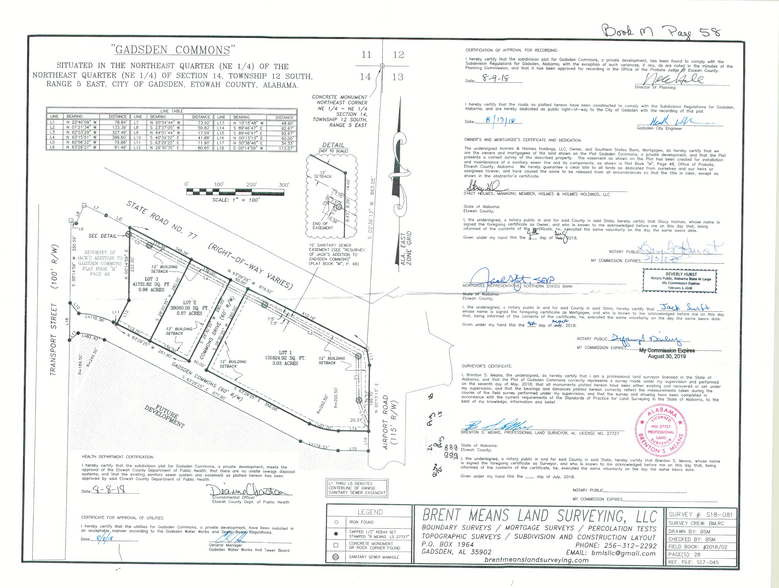 1708 W Grand Ave, Gadsden, AL en alquiler - Plano de solar - Imagen 3 de 3