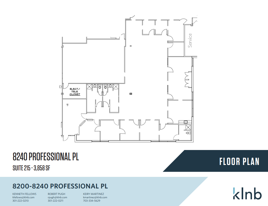 8240 Professional Pl, Landover, MD en alquiler Plano de la planta- Imagen 1 de 1