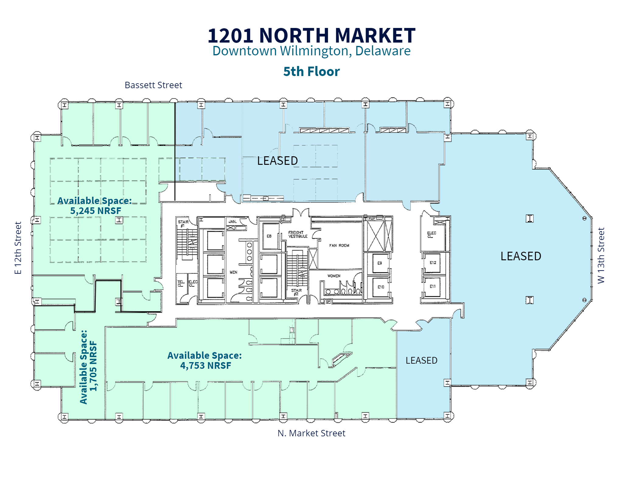 1201 N Market St, Wilmington, DE en alquiler Plano de la planta- Imagen 1 de 7