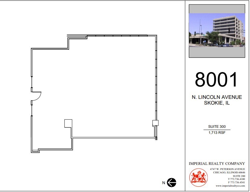 8001 Lincoln Ave, Skokie, IL en alquiler Plano de la planta- Imagen 1 de 4