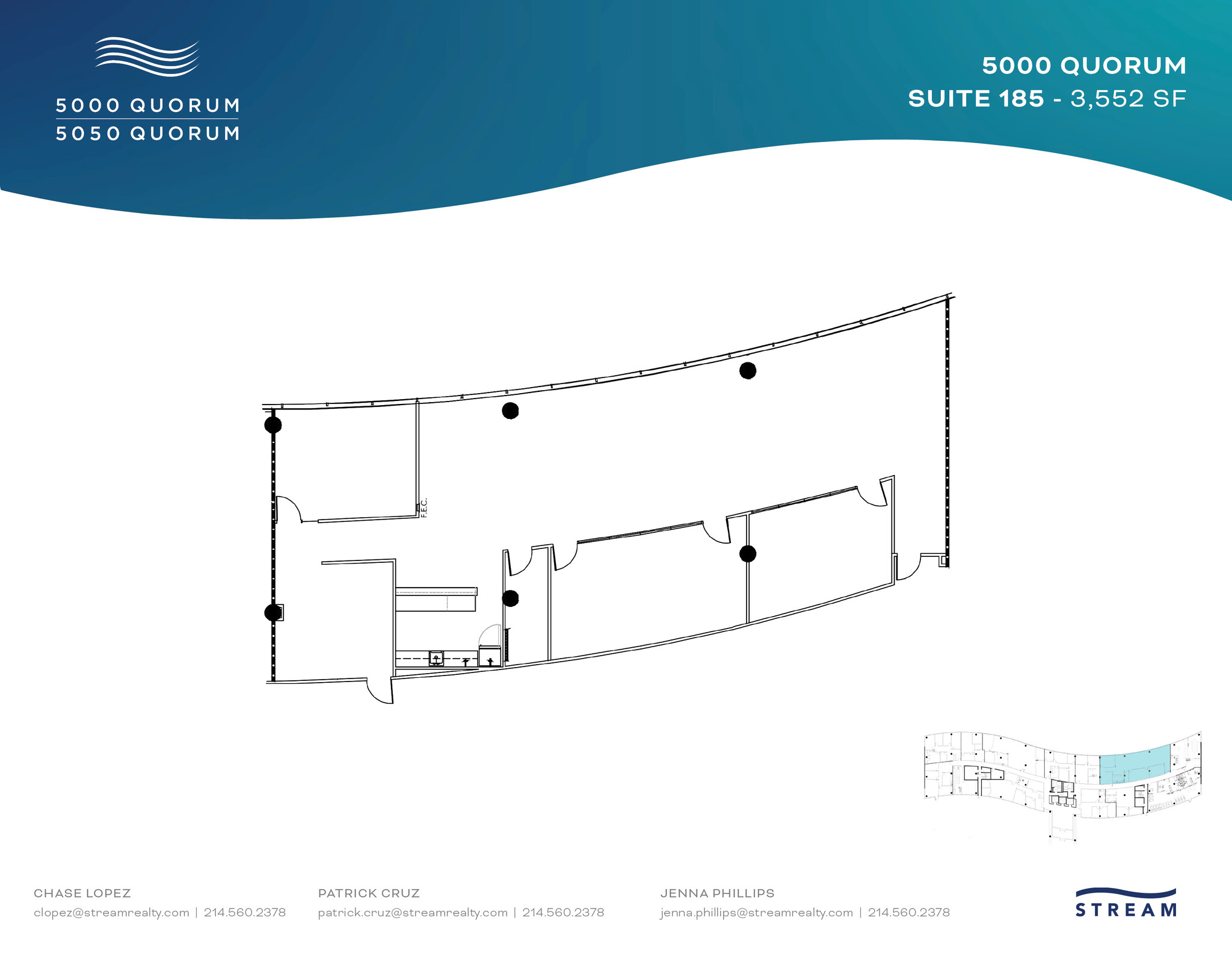 5000 Quorum Dr, Dallas, TX en alquiler Plano de la planta- Imagen 1 de 1