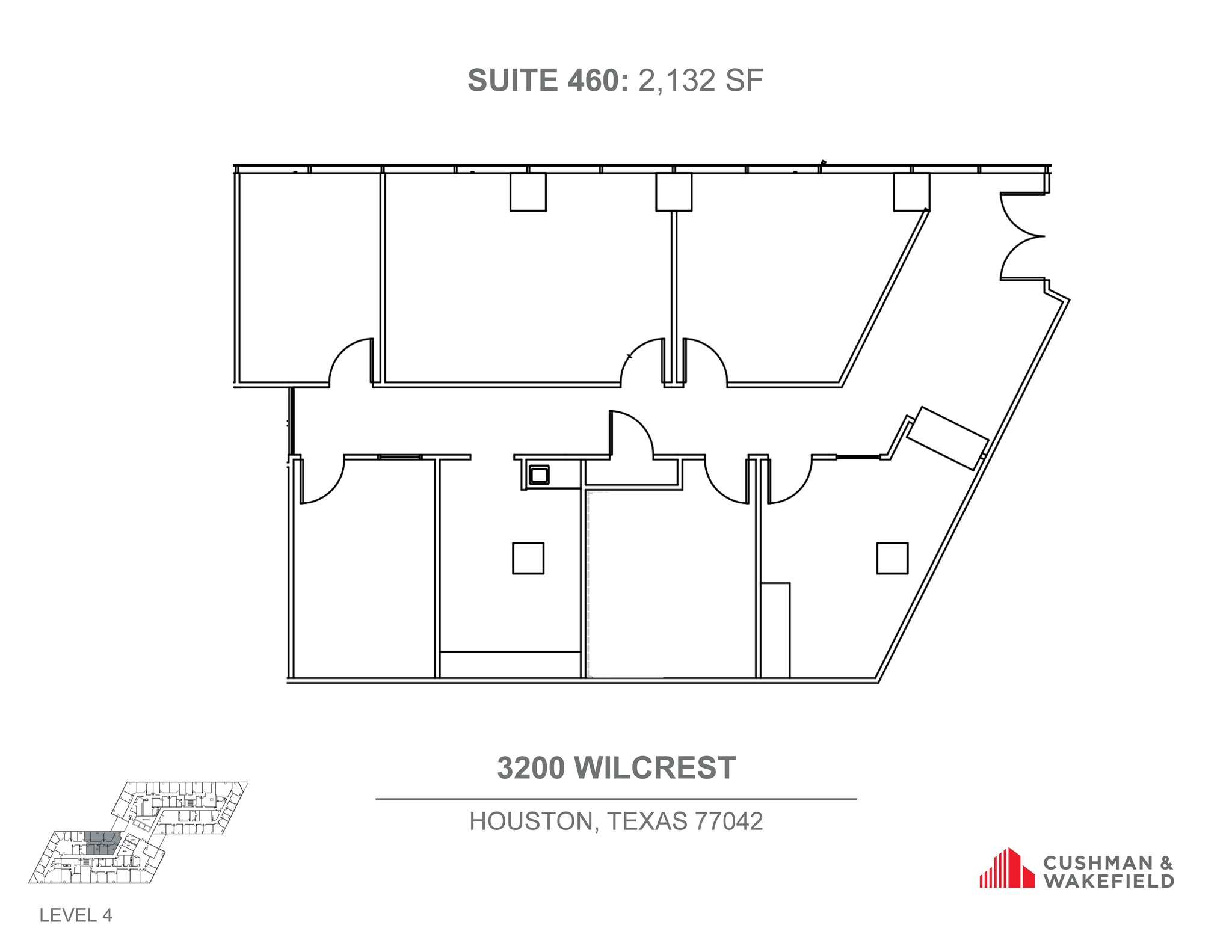 3200 Wilcrest Dr, Houston, TX en alquiler Plano de la planta- Imagen 1 de 1