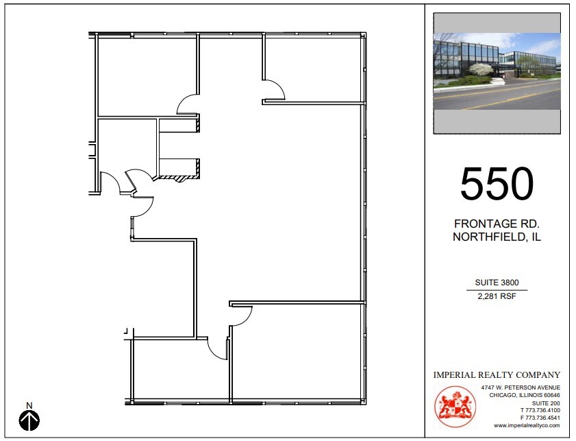 540-550 W Frontage Rd, Northfield, IL en alquiler Plano de la planta- Imagen 1 de 2