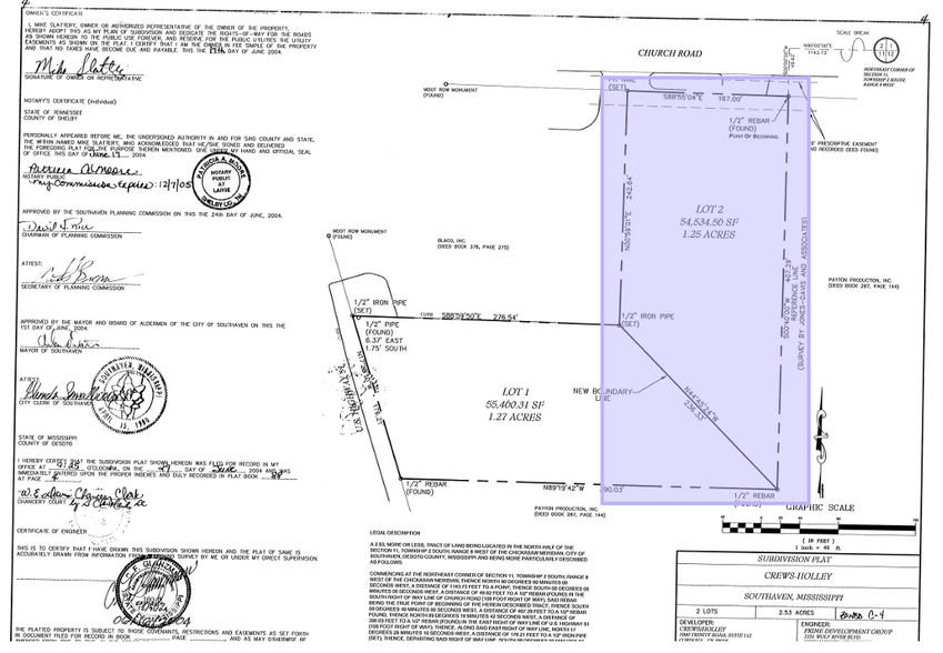 Church Rd & Hwy 51, Southaven, MS en venta - Plano de solar - Imagen 2 de 3