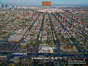 3550 S Western Ave, Los Angeles, CA - VISTA AÉREA  vista de mapa - Image1