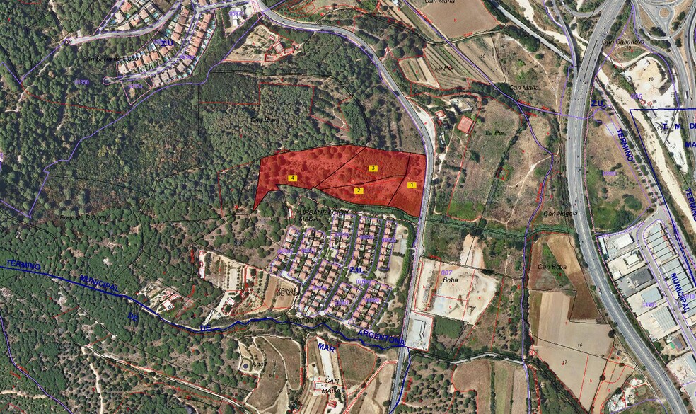 Terreno en Argentona, Barcelona en venta - Plano de la planta - Imagen 1 de 2