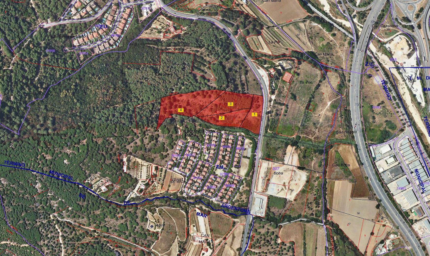 Terreno en Argentona, Barcelona en venta Plano de la planta- Imagen 1 de 3