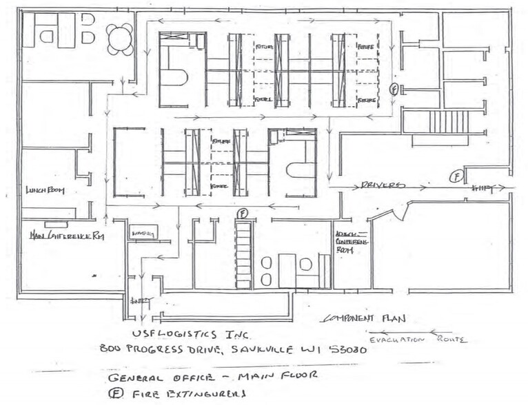 800 N Progress Dr, Saukville, WI en venta - Plano de la planta - Imagen 2 de 3