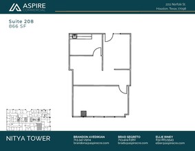 2211 Norfolk St, Houston, TX en alquiler Plano de la planta- Imagen 1 de 1