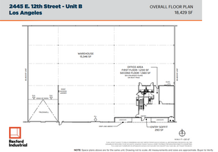 2445-2460 E 12th St, Los Angeles, CA en alquiler Plano de la planta- Imagen 2 de 2