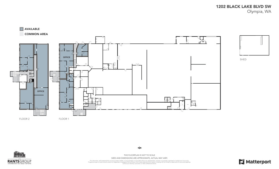 1202 Black Lake Blvd SW, Olympia, WA en alquiler - Plano de la planta - Imagen 2 de 17