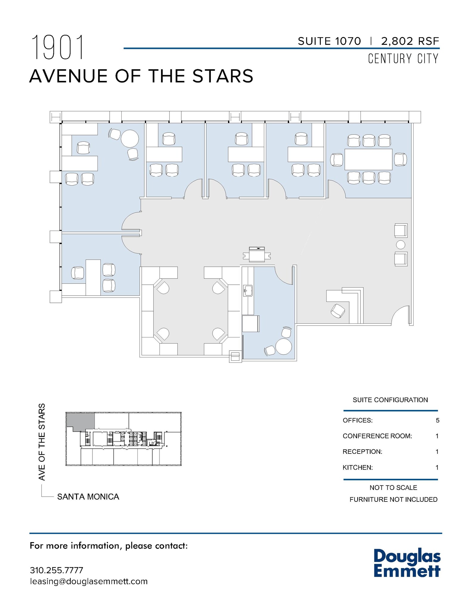 1901 Avenue of the Stars, Los Angeles, CA en alquiler Plano de la planta- Imagen 1 de 1