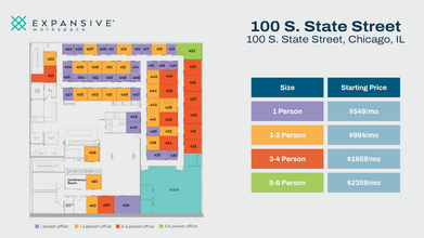 100-112 S State St, Chicago, IL en alquiler Plano de la planta- Imagen 1 de 4