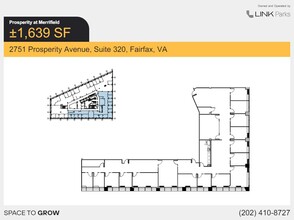 2701 Prosperity Ave, Merrifield, VA en alquiler Plano de la planta- Imagen 2 de 2