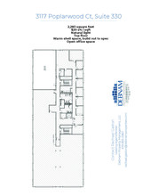 3101 Poplarwood Ct, Raleigh, NC en alquiler Plano de la planta- Imagen 1 de 1