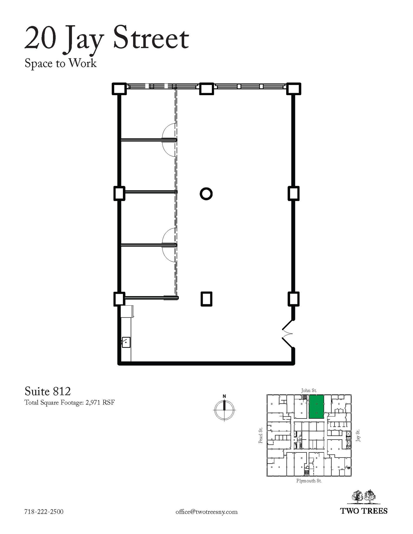 20 Jay St, Brooklyn, NY en alquiler Plano de la planta- Imagen 1 de 8