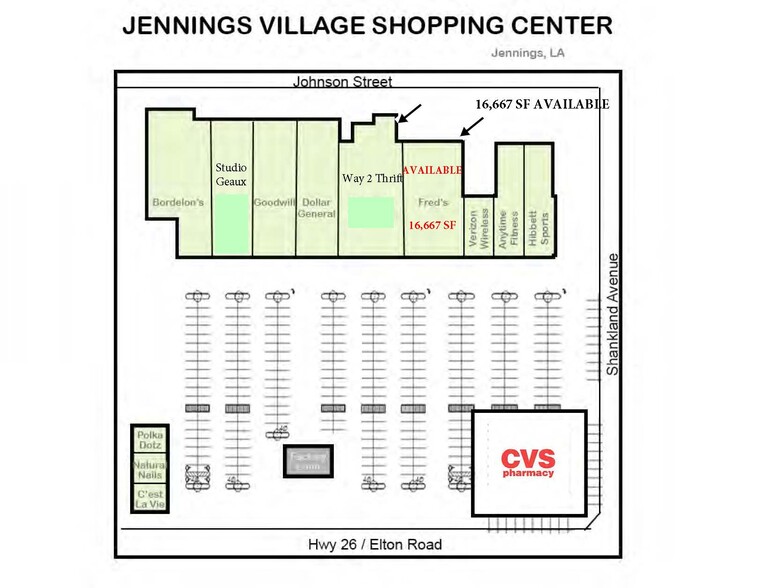 Sharkland Ave, Jennings, LA en alquiler - Plano del sitio - Imagen 2 de 5