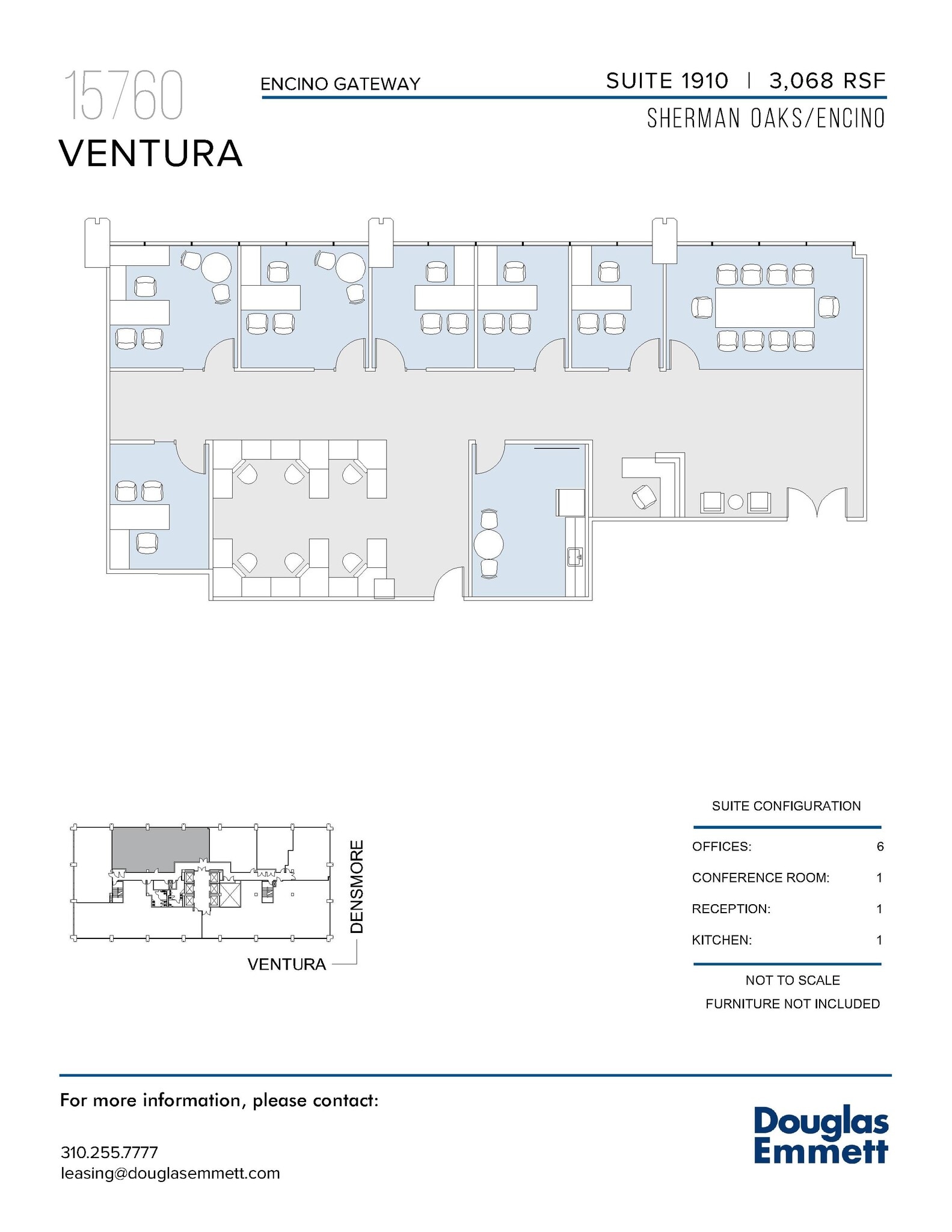 15760 Ventura Blvd, Encino, CA en alquiler Plano de la planta- Imagen 1 de 1
