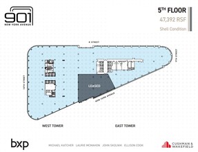 901 New York Ave NW, Washington, DC en alquiler Plano de la planta- Imagen 2 de 2